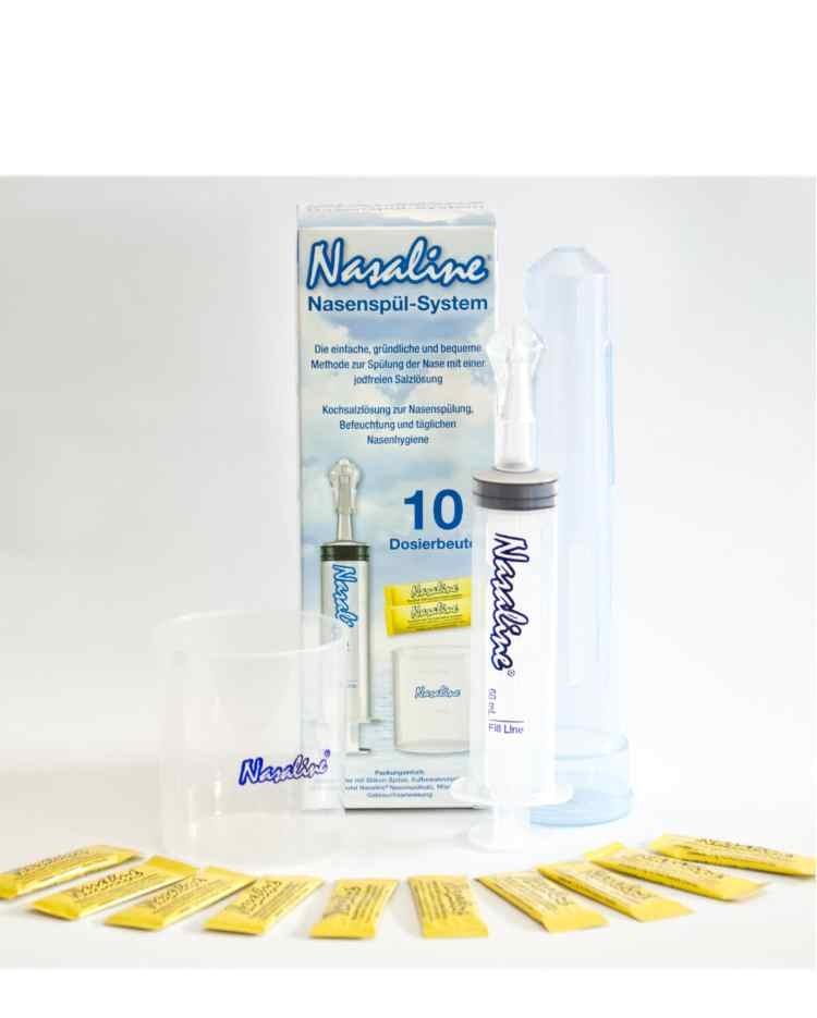 NASALINE® Nasenspülsystem, befreit schonend die Nase